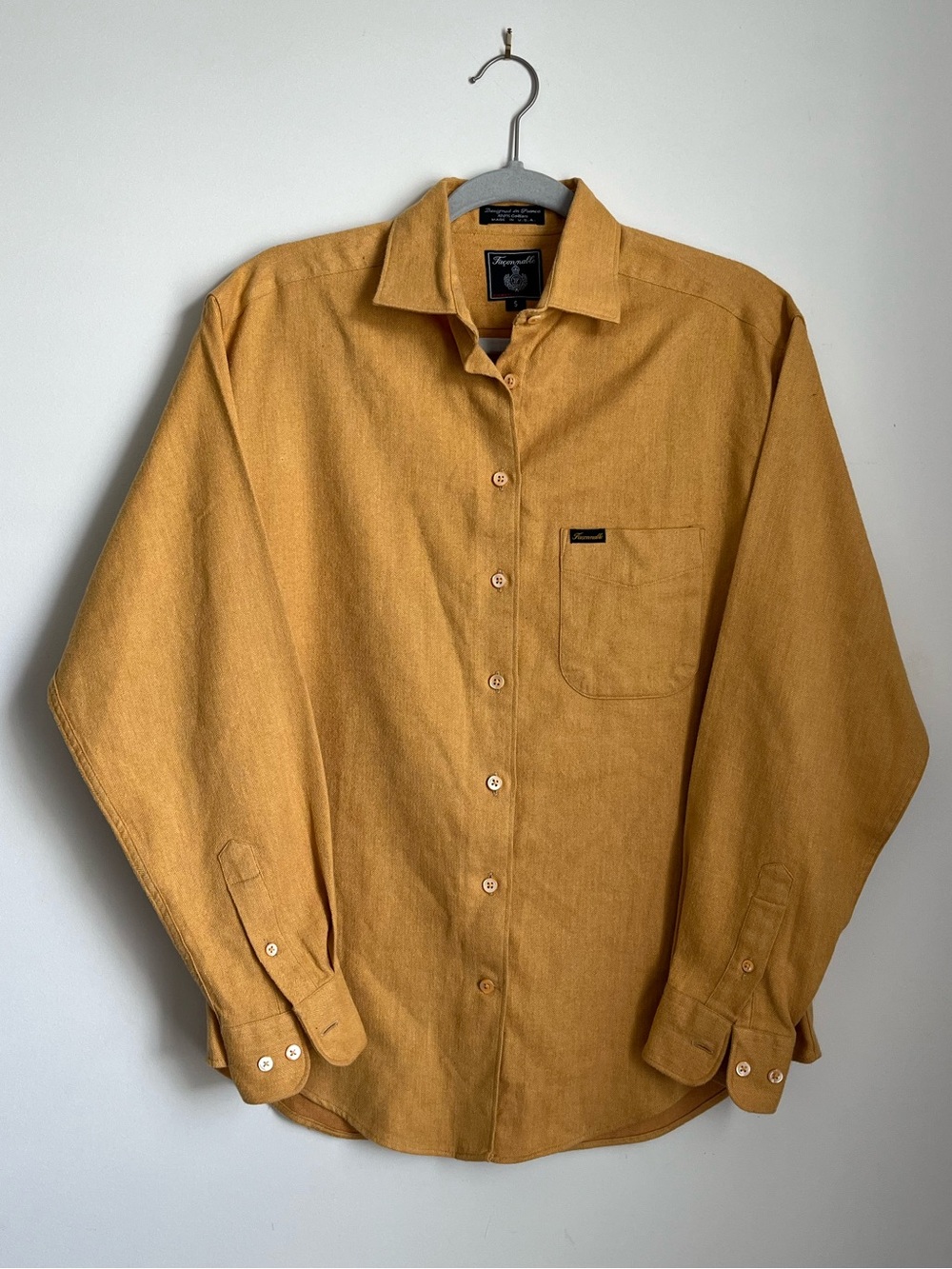 Faconnable Button-Down Shirt Sz S Heavy Cotton Made In USA Old Money Menswear